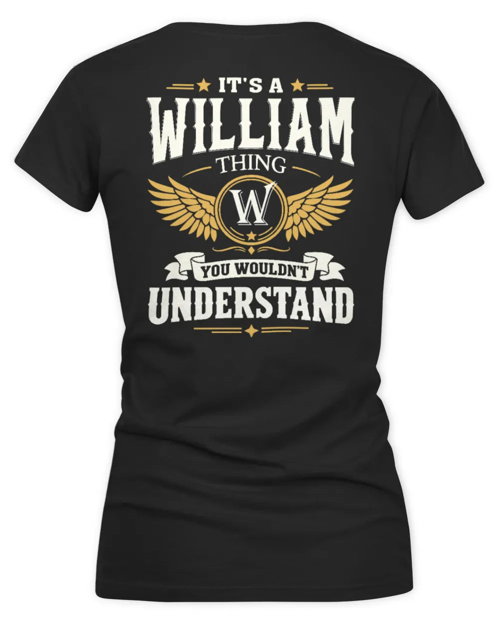 WILLIAM KT06-M008 It’s a [NAME] Thing – You Wouldn’t Understand | Personalized Vintage T-Shirt - Women's V-Neck T-Shirt - Black