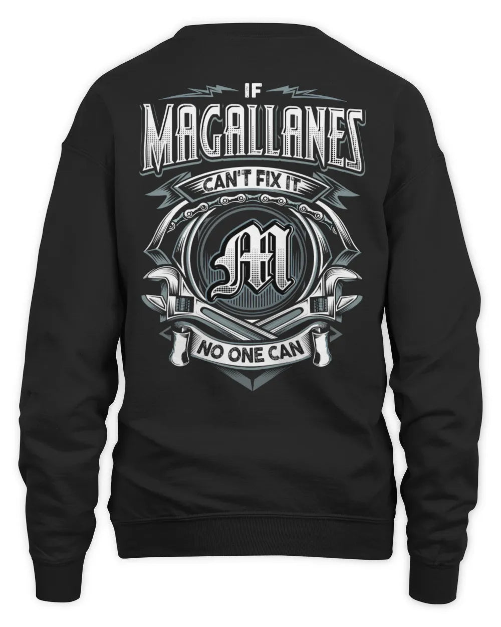 MAGALLANES AP81-K4-626 - Personalized Ahmed Quote Apparel “If Ahmed Can't Fix It, No One Can” - Unisex Sweatshirt - Black