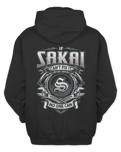 SAKAI AP81-K4-626 - Personalized Ahmed Quote Apparel “If Ahmed Can't Fix It, No One Can” - Unisex Hoodie - Black