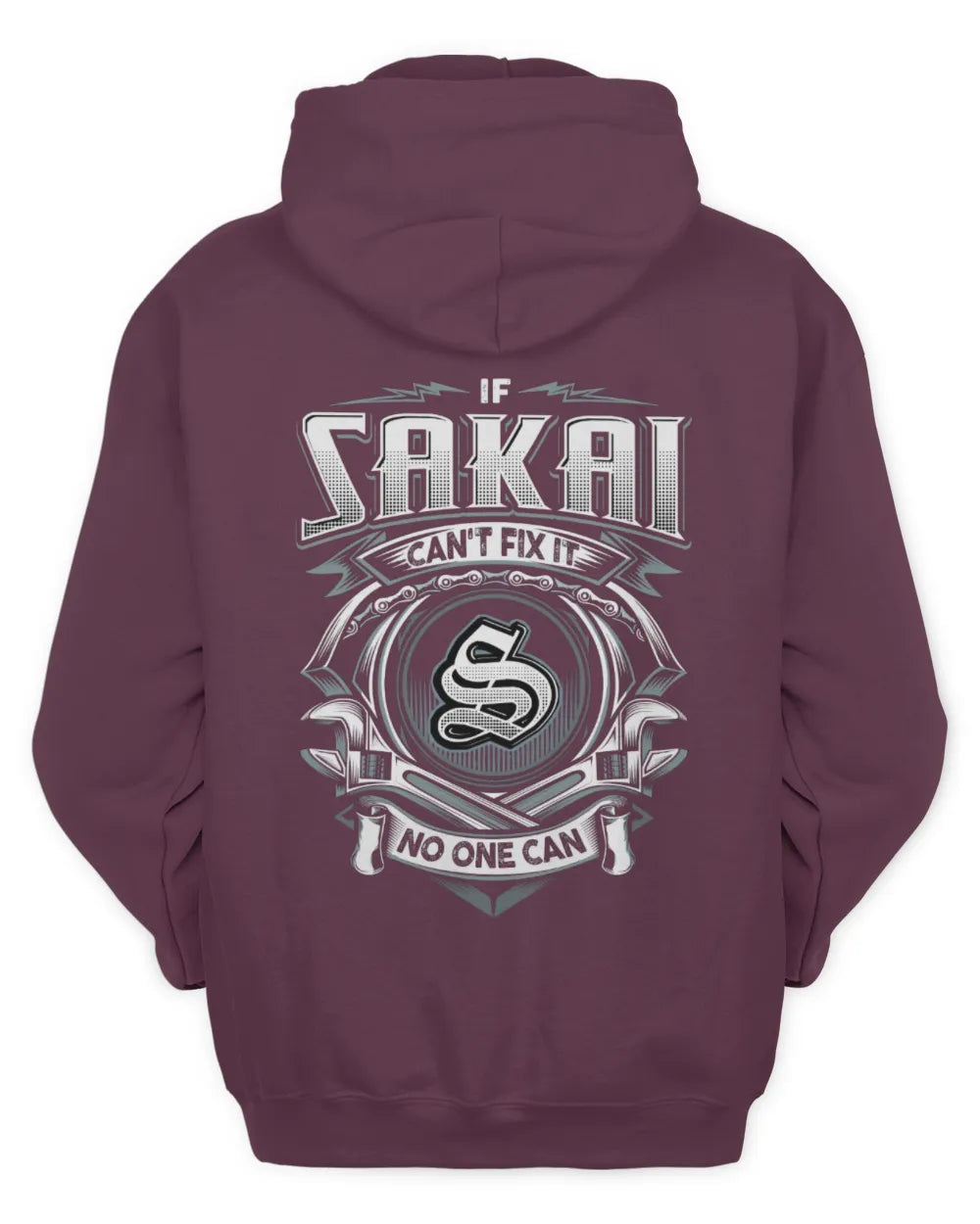 SAKAI AP81-K4-626 - Personalized Ahmed Quote Apparel “If Ahmed Can't Fix It, No One Can” - Unisex Hoodie - Maroon
