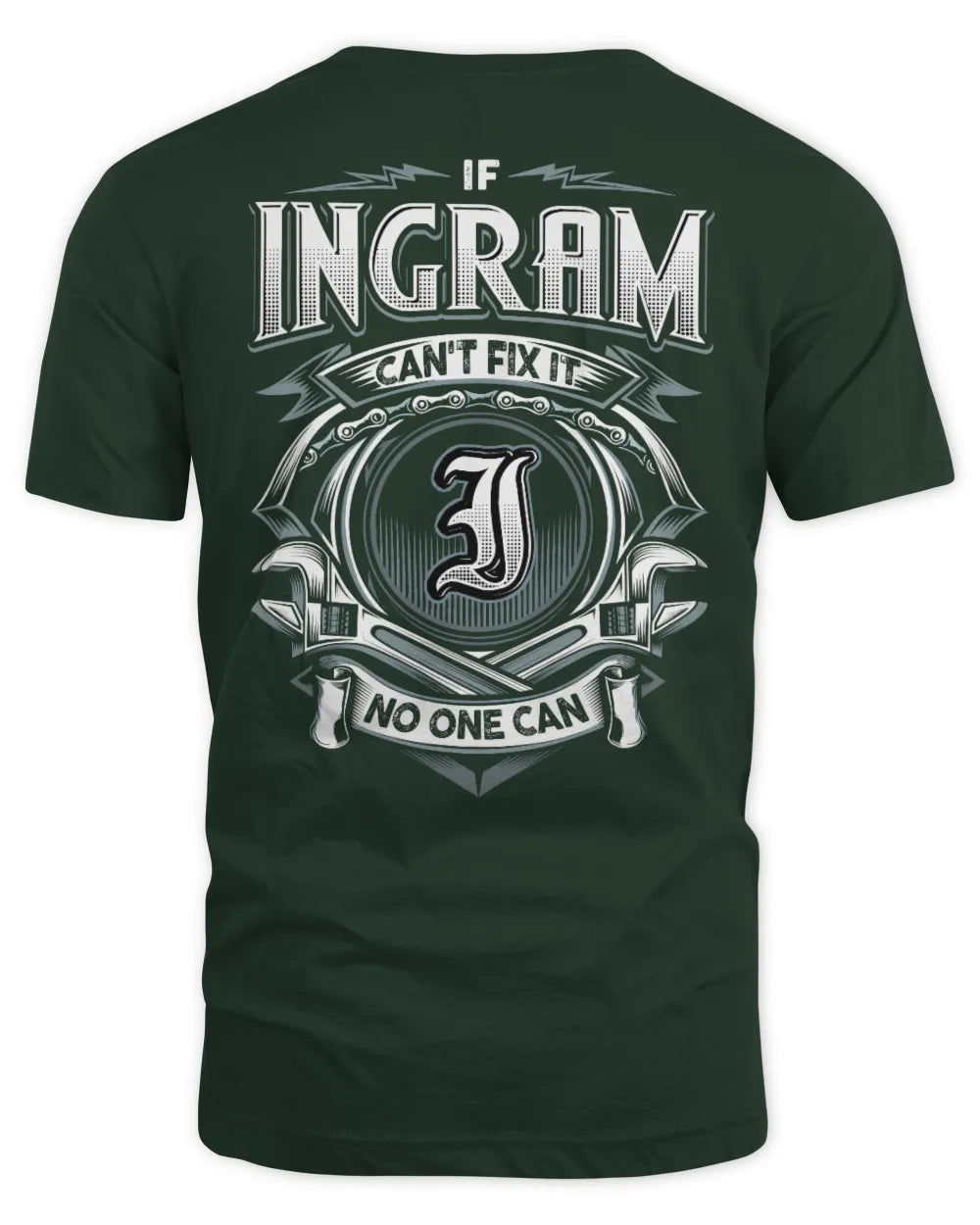 INGRAM AP81-K4-626 - Personalized Ahmed Quote Apparel “If Ahmed Can't Fix It, No One Can” - Unisex Standard T-Shirt - Forest Green