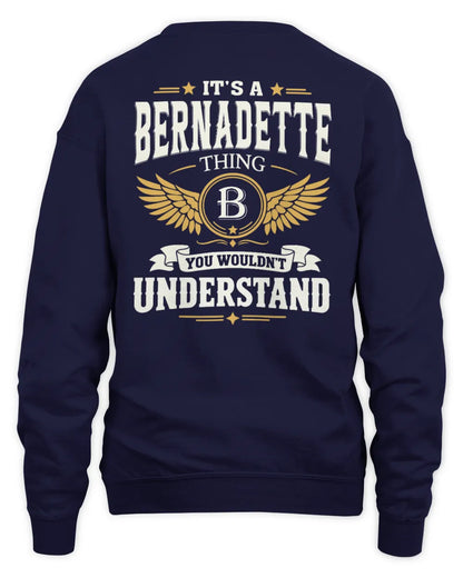 BERNADETTE KT06-M008 It’s a [NAME] Thing – You Wouldn’t Understand | Personalized Vintage T-Shirt - Unisex Sweatshirt - Navy