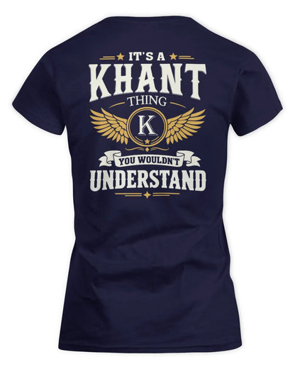 KHANT KT06-M008 It’s a [NAME] Thing – You Wouldn’t Understand | Personalized Vintage T-Shirt - Women's Standard T-Shirt - Navy