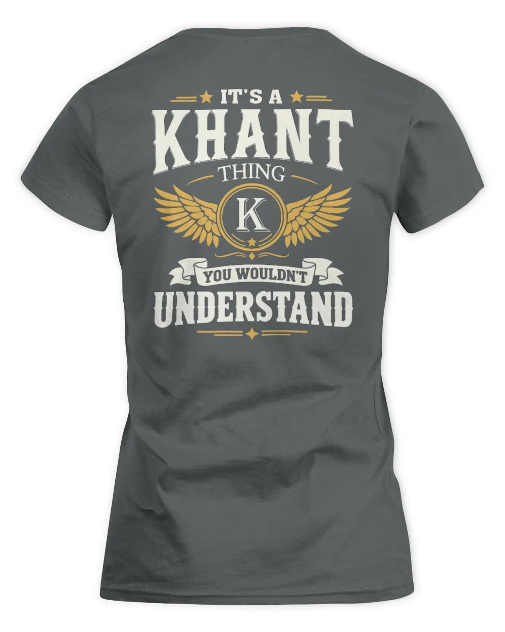 KHANT KT06-M008 It’s a [NAME] Thing – You Wouldn’t Understand | Personalized Vintage T-Shirt - Women's Standard T-Shirt - Charcoal