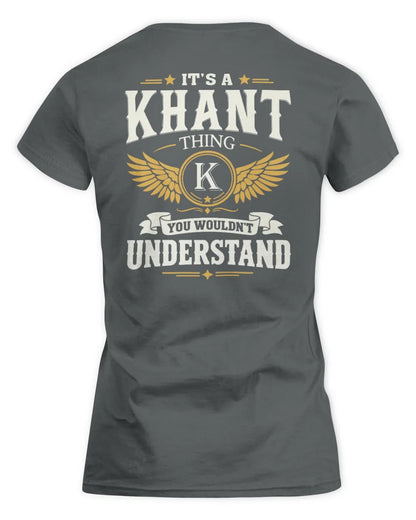 KHANT KT06-M008 It’s a [NAME] Thing – You Wouldn’t Understand | Personalized Vintage T-Shirt - Women's Standard T-Shirt - Charcoal