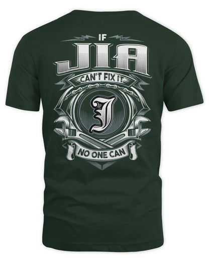JIA AP81-K4-626 - Personalized Ahmed Quote Apparel “If Ahmed Can't Fix It, No One Can” - Unisex Standard T-Shirt - Forest Green