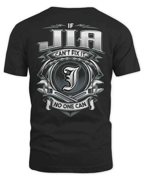 JIA AP81-K4-626 - Personalized Ahmed Quote Apparel “If Ahmed Can't Fix It, No One Can” - Unisex Standard T-Shirt - Black