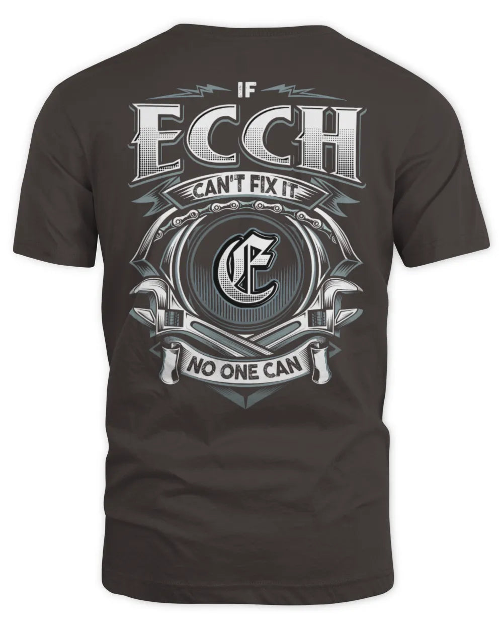 ECCH AP81-K4-626 - Personalized Ahmed Quote Apparel “If Ahmed Can't Fix It, No One Can” - Unisex Standard T-Shirt - Dark Chocolate