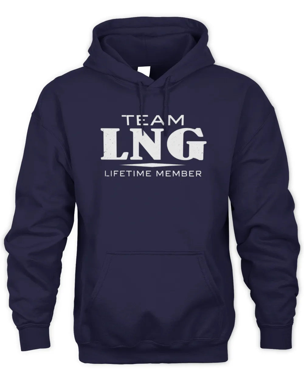 LNG BL62-K4-128 - Personalized “Team NAME Lifetime Member” - Unisex Hoodie - Navy