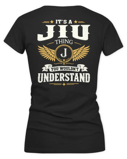 JIU KT06-M008 It’s a [NAME] Thing – You Wouldn’t Understand | Personalized Vintage T-Shirt - Women's V-Neck T-Shirt - Black