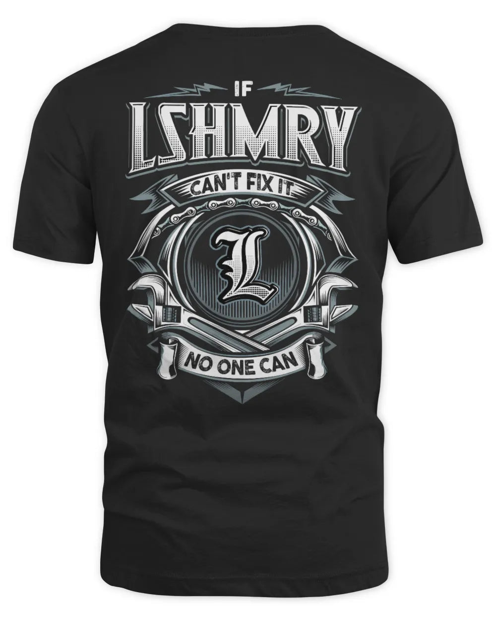 LSHMRY AP81-K4-626 - Personalized Ahmed Quote Apparel “If Ahmed Can't Fix It, No One Can” - Unisex Standard T-Shirt - Black