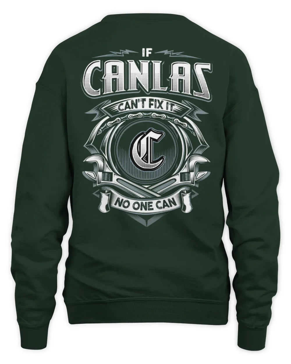 CANLAS AP81-K4-626 - Personalized Ahmed Quote Apparel “If Ahmed Can't Fix It, No One Can” - Unisex Sweatshirt - Forest Green