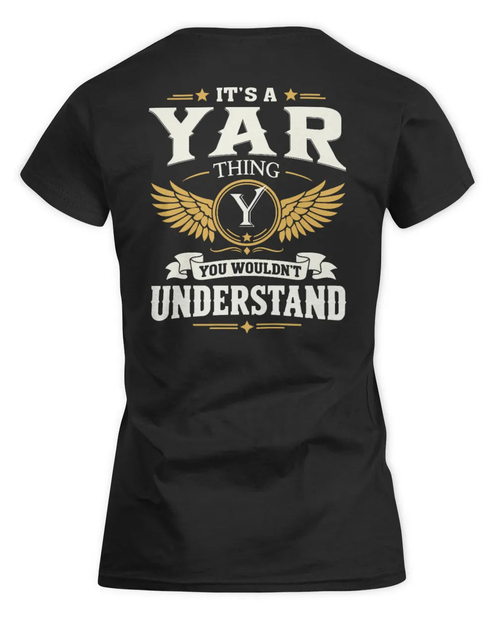 YAR KT06-M008 It’s a [NAME] Thing – You Wouldn’t Understand | Personalized Vintage T-Shirt - Women's Standard T-Shirt - Black