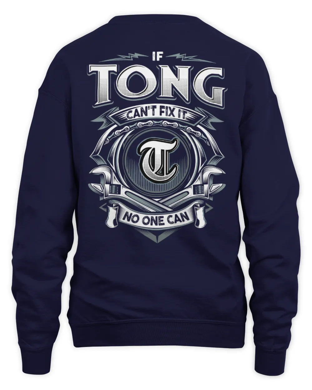 TONG AP81-K4-626 - Personalized Ahmed Quote Apparel “If Ahmed Can't Fix It, No One Can” - Unisex Sweatshirt - Navy