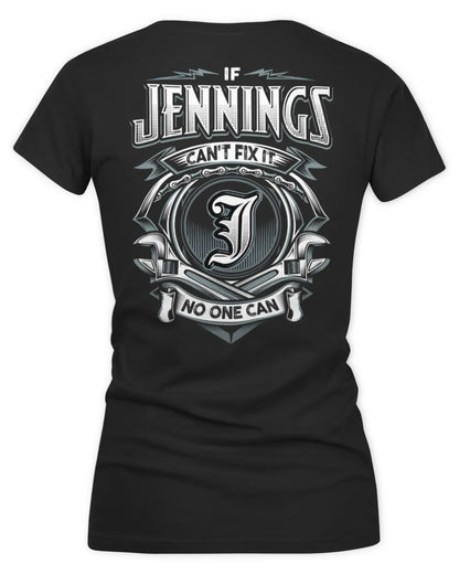 JENNINGS AP81-K4-626 - Personalized Ahmed Quote Apparel “If Ahmed Can't Fix It, No One Can” - Women's V-Neck T-Shirt - Black