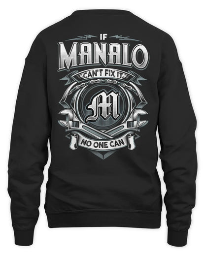 MANALO AP81-K4-626 - Personalized Ahmed Quote Apparel “If Ahmed Can't Fix It, No One Can” - Unisex Sweatshirt - Black