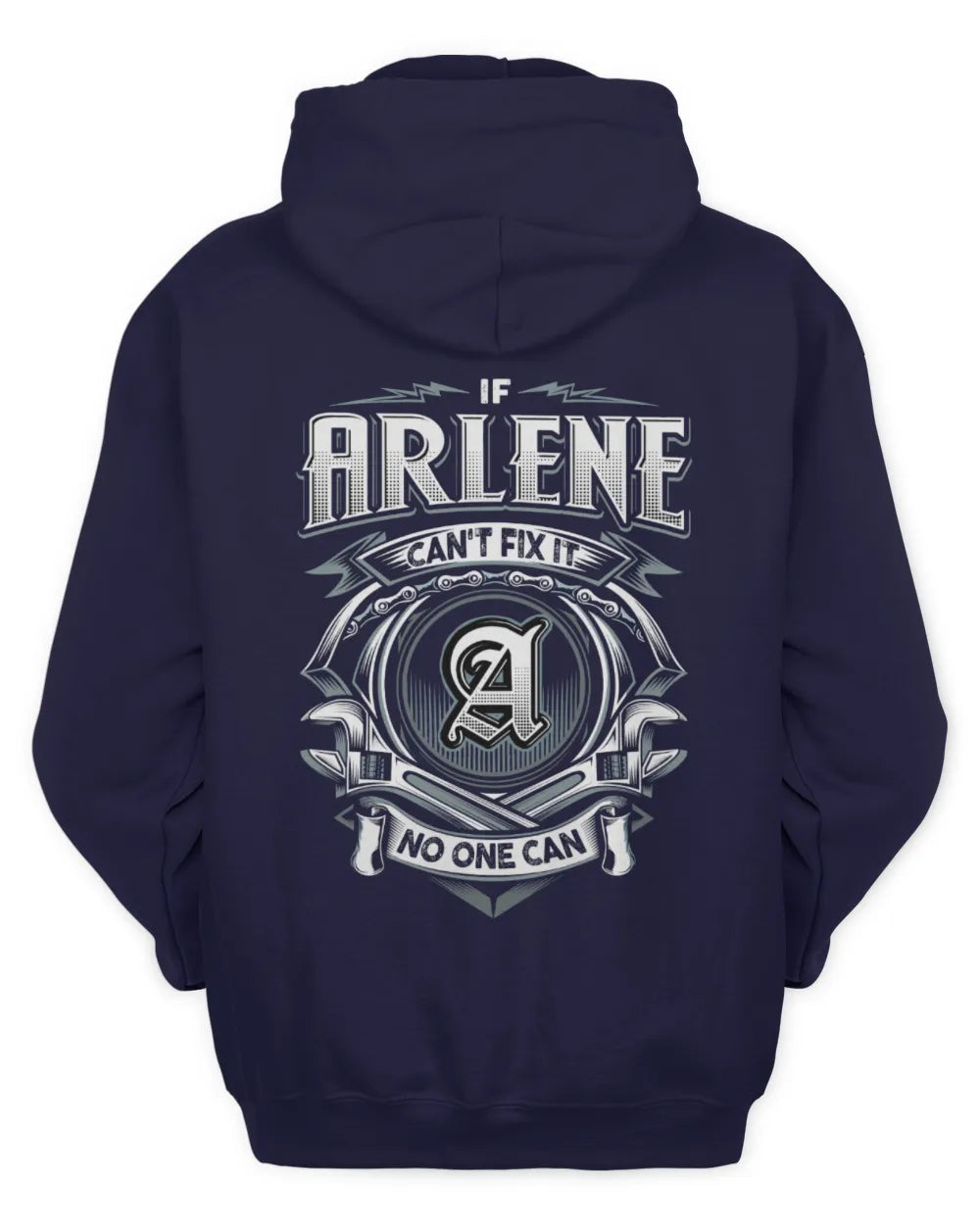 ARLENE AP81-K4-626 - Personalized Ahmed Quote Apparel “If Ahmed Can't Fix It, No One Can” - Unisex Hoodie - Navy