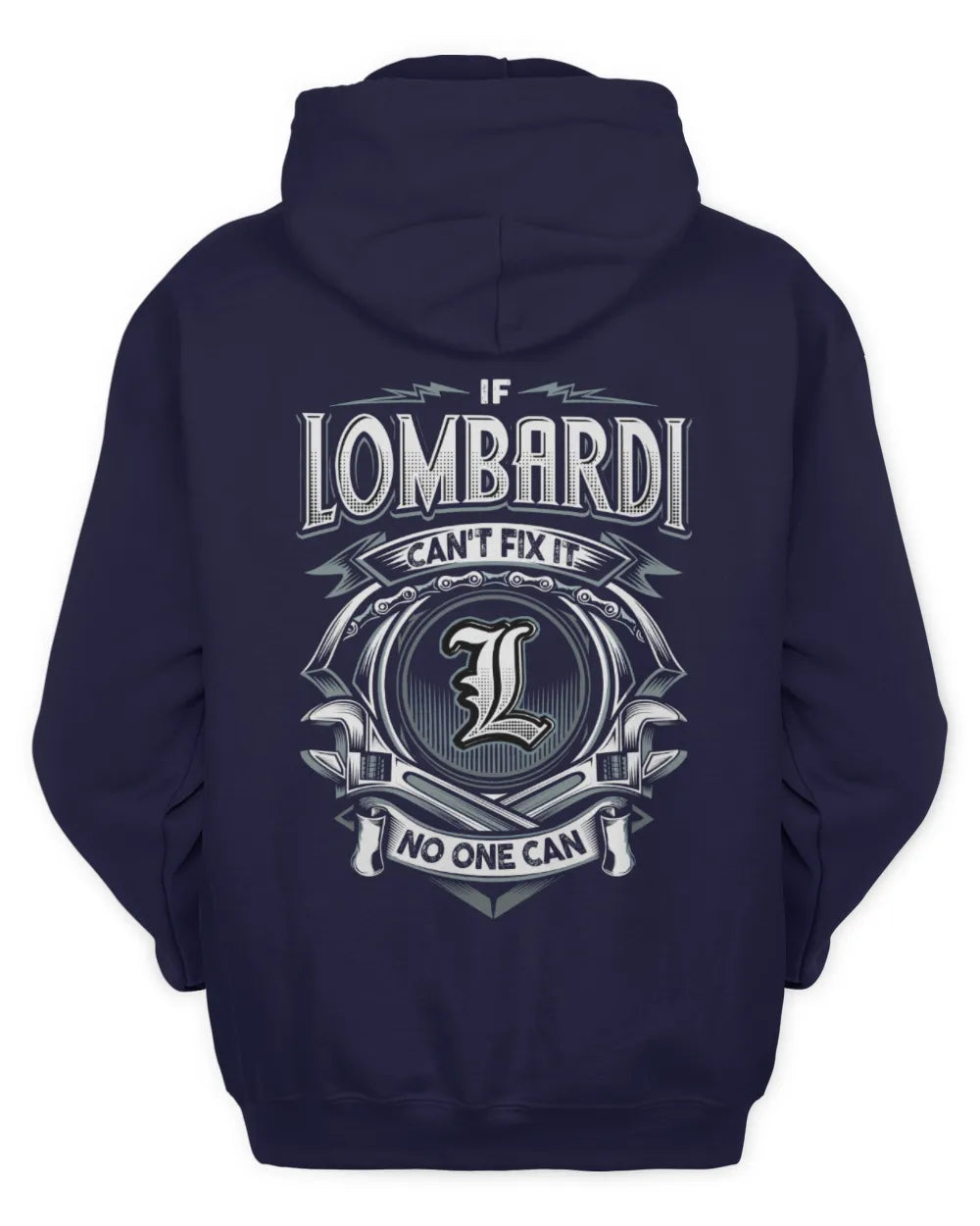 LOMBARDI AP81-K4-626 - Personalized Ahmed Quote Apparel “If Ahmed Can't Fix It, No One Can” - Unisex Hoodie - Navy