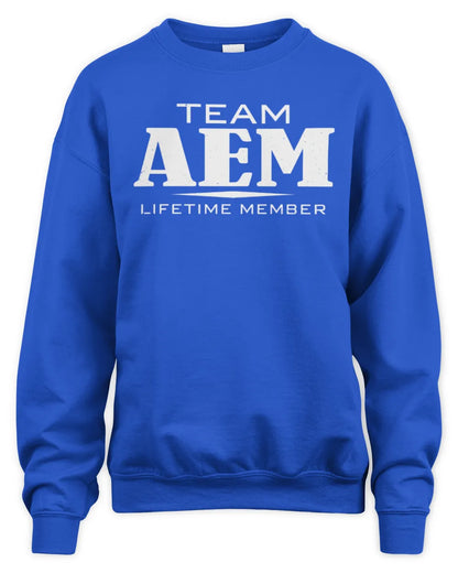 AEM BL62-K4-128 - Personalized “Team NAME Lifetime Member” - Unisex Sweatshirt - Royal