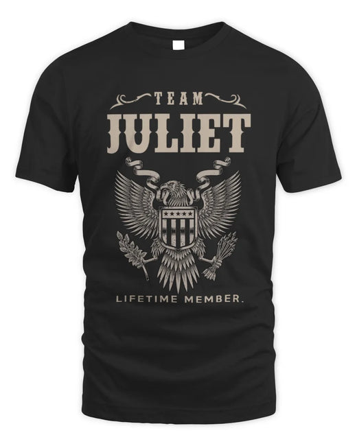 JULIET TP06-K82 – Personalized Classic Style Apparel “Team NAME Lifetime Member”