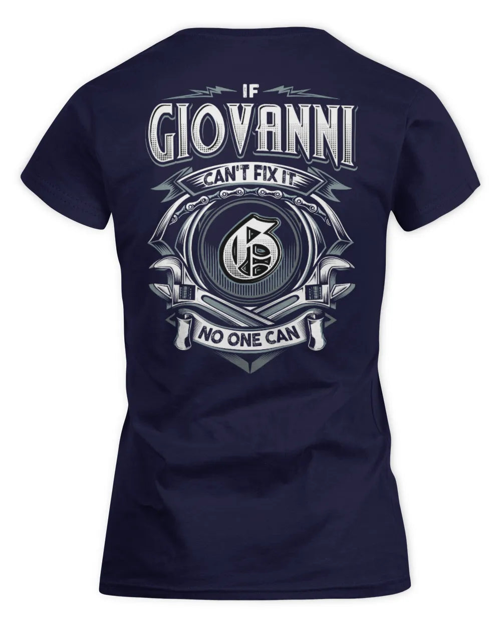 GIOVANNI AP81-K4-626 - Personalized Ahmed Quote Apparel “If Ahmed Can't Fix It, No One Can” - Women's Standard T-Shirt - Navy
