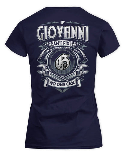 GIOVANNI AP81-K4-626 - Personalized Ahmed Quote Apparel “If Ahmed Can't Fix It, No One Can” - Women's Standard T-Shirt - Navy