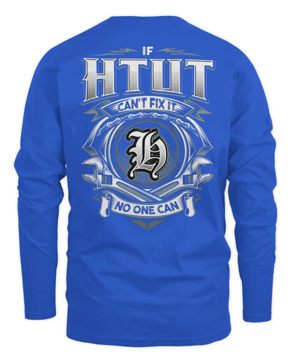 HTUT AP81-K4-626 - Personalized Ahmed Quote Apparel “If Ahmed Can't Fix It, No One Can” - Men's Long Sleeved T-Shirt - Royal