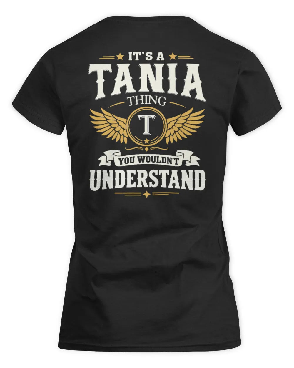 TANIA KT06-M008 It’s a [NAME] Thing – You Wouldn’t Understand | Personalized Vintage T-Shirt - Women's Standard T-Shirt - Black