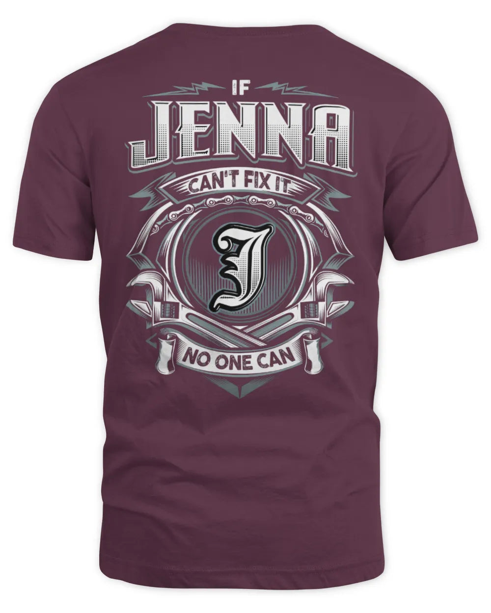 JENNA AP81-K4-626 - Personalized Ahmed Quote Apparel “If Ahmed Can't Fix It, No One Can” - Unisex Standard T-Shirt - Maroon
