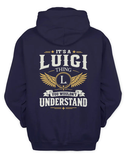 LUIGI KT06-M008 It’s a [NAME] Thing – You Wouldn’t Understand | Personalized Vintage T-Shirt - Unisex Hoodie - Navy