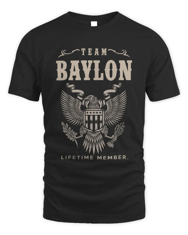 BAYLON TP06-K82 – Personalized Classic Style Apparel “Team NAME Lifetime Member”
