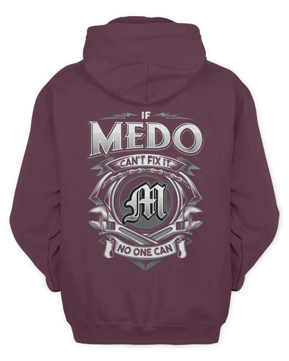 MEDO AP81-K4-626 - Personalized Ahmed Quote Apparel “If Ahmed Can't Fix It, No One Can” - Unisex Hoodie - Maroon