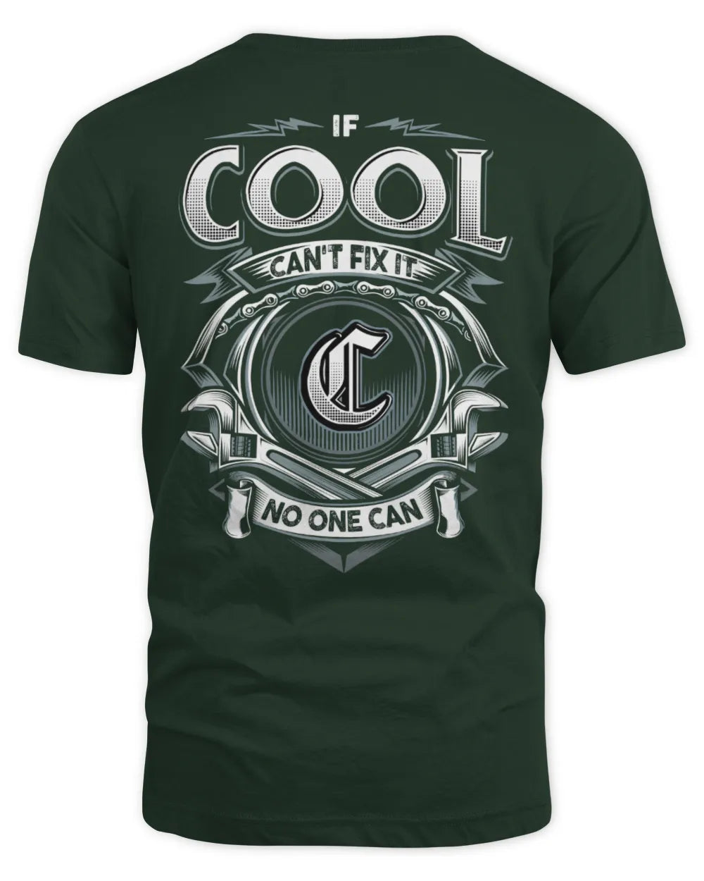 COOL AP81-K4-626 - Personalized Ahmed Quote Apparel “If Ahmed Can't Fix It, No One Can” - Unisex Standard T-Shirt - Forest Green