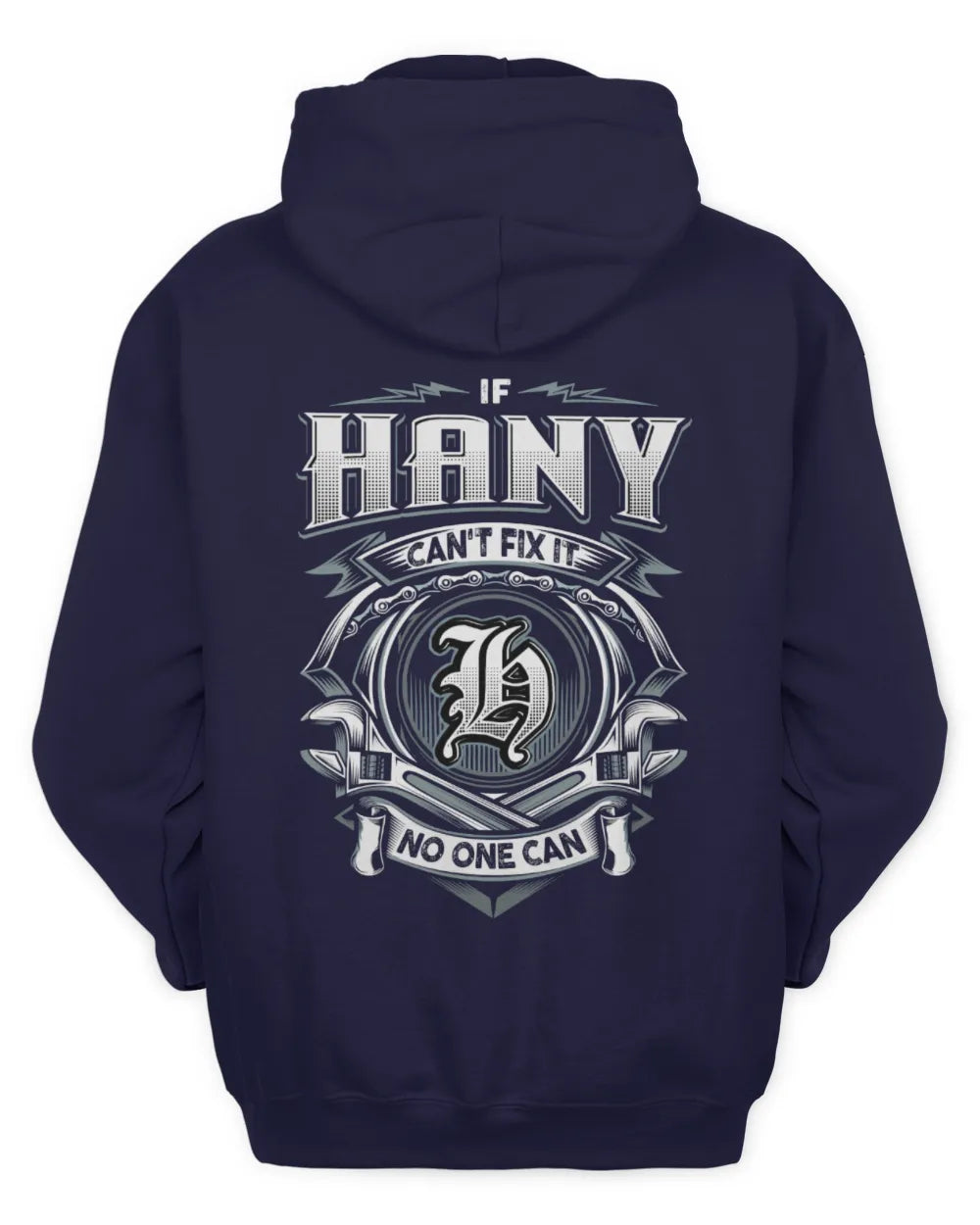 HANY AP81-K4-626 - Personalized Ahmed Quote Apparel “If Ahmed Can't Fix It, No One Can” - Unisex Hoodie - Navy