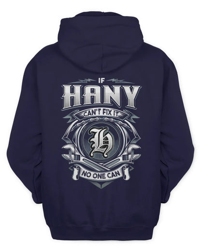 HANY AP81-K4-626 - Personalized Ahmed Quote Apparel “If Ahmed Can't Fix It, No One Can” - Unisex Hoodie - Navy