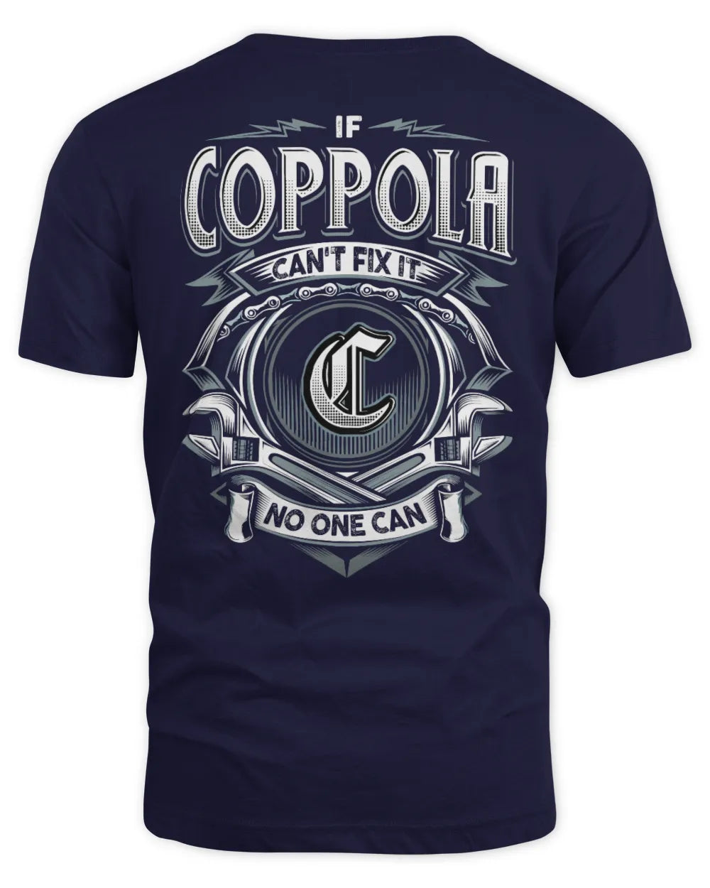 COPPOLA AP81-K4-626 - Personalized Ahmed Quote Apparel “If Ahmed Can't Fix It, No One Can” - Unisex Standard T-Shirt - Navy