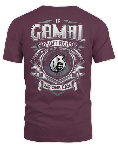GAMAL AP81-K4-626 - Personalized Ahmed Quote Apparel “If Ahmed Can't Fix It, No One Can” - Unisex Standard T-Shirt - Maroon