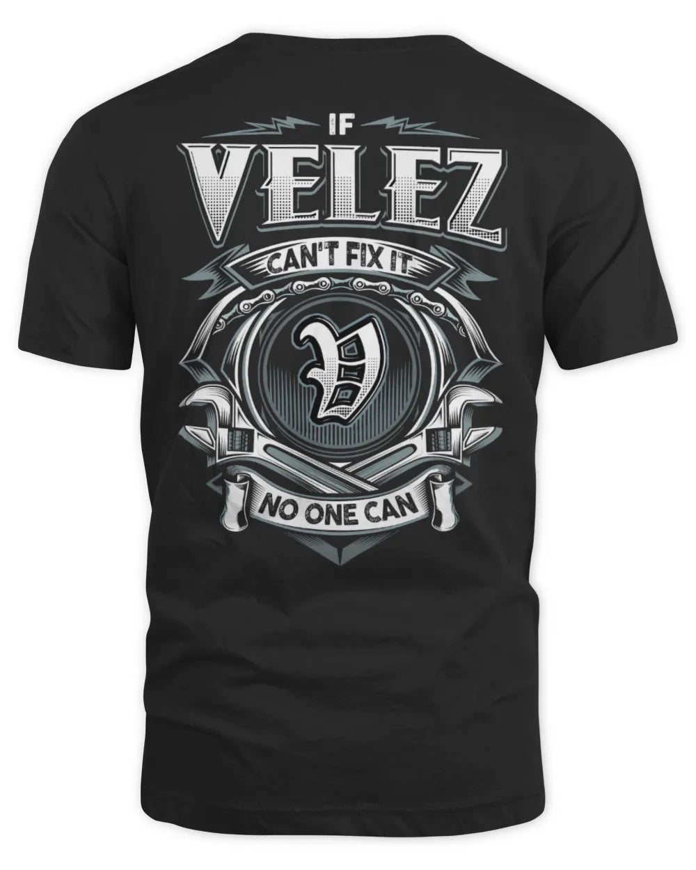 VELEZ AP81-K4-626 - Personalized Ahmed Quote Apparel “If Ahmed Can't Fix It, No One Can” - Unisex Standard T-Shirt - Black