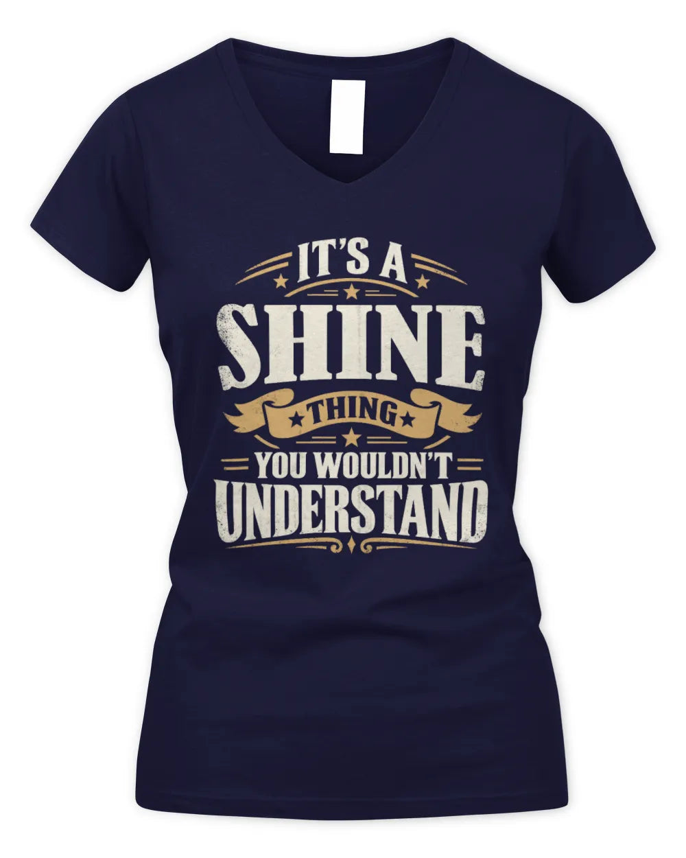 SHINE P08 TH51 - Personalized “It’s a/an [NAME] Thing – You Wouldn’t Understand” Shirt - Women's V-Neck T-Shirt - Navy