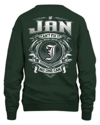 JAN AP81-K4-626 - Personalized Ahmed Quote Apparel “If Ahmed Can't Fix It, No One Can” - Unisex Sweatshirt - Forest Green
