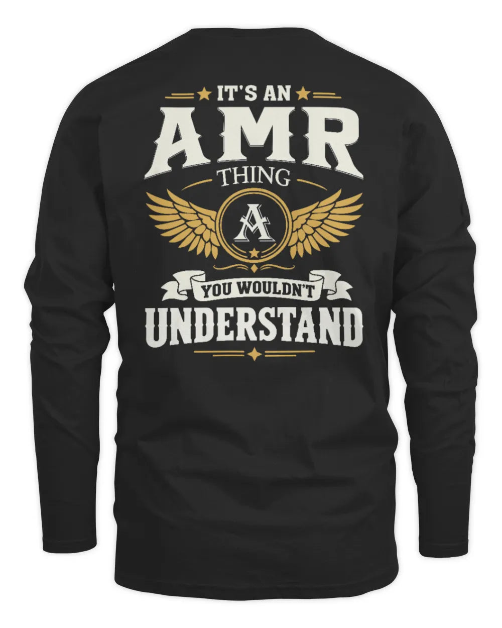 AMR KT06-M008 It’s a [NAME] Thing – You Wouldn’t Understand | Personalized Vintage T-Shirt - Men's Long Sleeved T-Shirt - Black