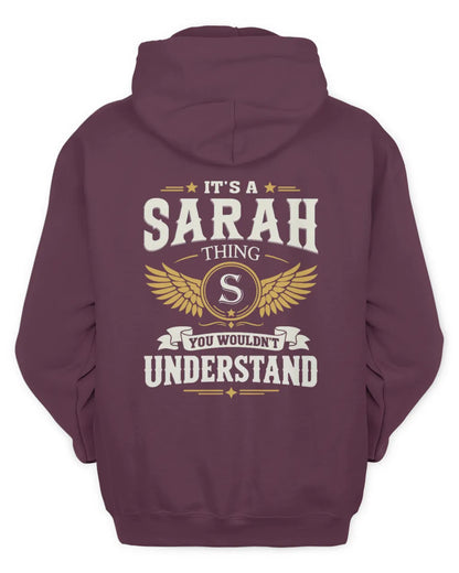 SARAH KT06-M008 It’s a [NAME] Thing – You Wouldn’t Understand | Personalized Vintage T-Shirt - Unisex Hoodie - Maroon