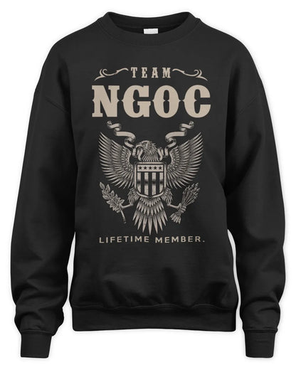 NGOC TP06-K82 – Personalized Classic Style Apparel “Team NAME Lifetime Member” - Unisex Sweatshirt - Black
