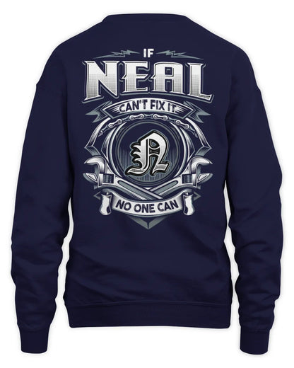 NEAL AP81-K4-626 - Personalized Ahmed Quote Apparel “If Ahmed Can't Fix It, No One Can” - Unisex Sweatshirt - Navy