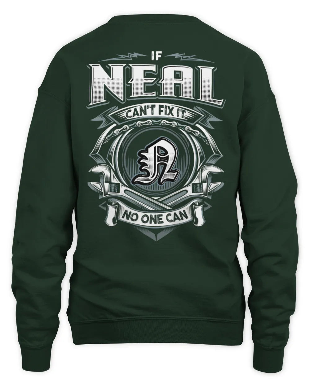 NEAL AP81-K4-626 - Personalized Ahmed Quote Apparel “If Ahmed Can't Fix It, No One Can” - Unisex Sweatshirt - Forest Green