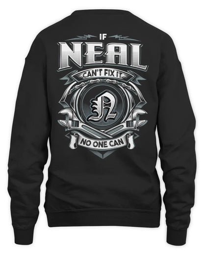NEAL AP81-K4-626 - Personalized Ahmed Quote Apparel “If Ahmed Can't Fix It, No One Can” - Unisex Sweatshirt - Black
