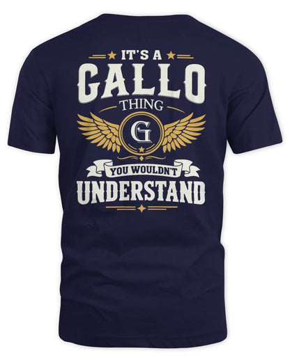 GALLO KT06-M008 It’s a [NAME] Thing – You Wouldn’t Understand | Personalized Vintage T-Shirt - Unisex Standard T-Shirt - Navy
