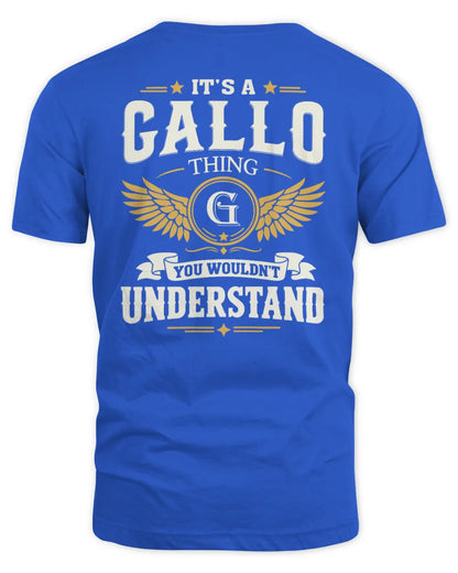 GALLO KT06-M008 It’s a [NAME] Thing – You Wouldn’t Understand | Personalized Vintage T-Shirt - Unisex Standard T-Shirt - Royal
