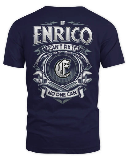ENRICO AP81-K4-626 - Personalized Ahmed Quote Apparel “If Ahmed Can't Fix It, No One Can” - Unisex Standard T-Shirt - Navy