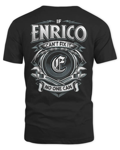 ENRICO AP81-K4-626 - Personalized Ahmed Quote Apparel “If Ahmed Can't Fix It, No One Can” - Unisex Standard T-Shirt - Black